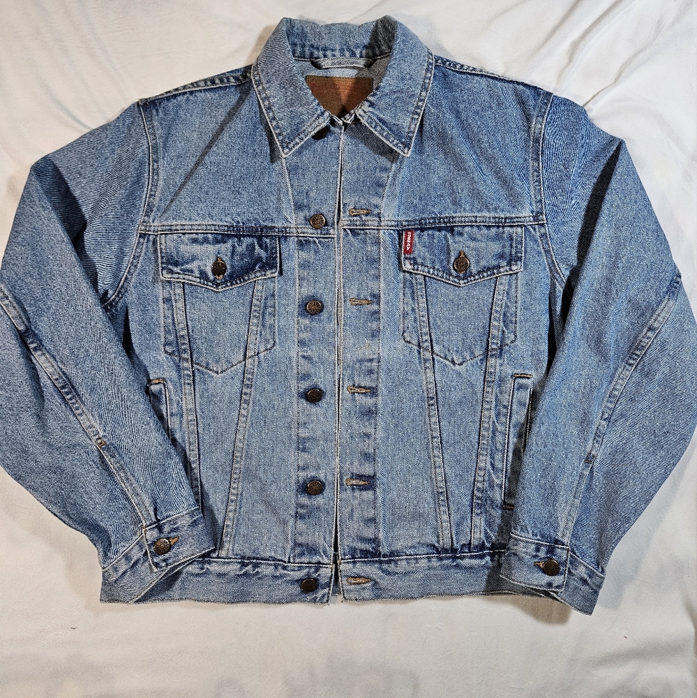 1970's Vintage Subway Classic Blue Denim Rare Jeans Jacket 70's